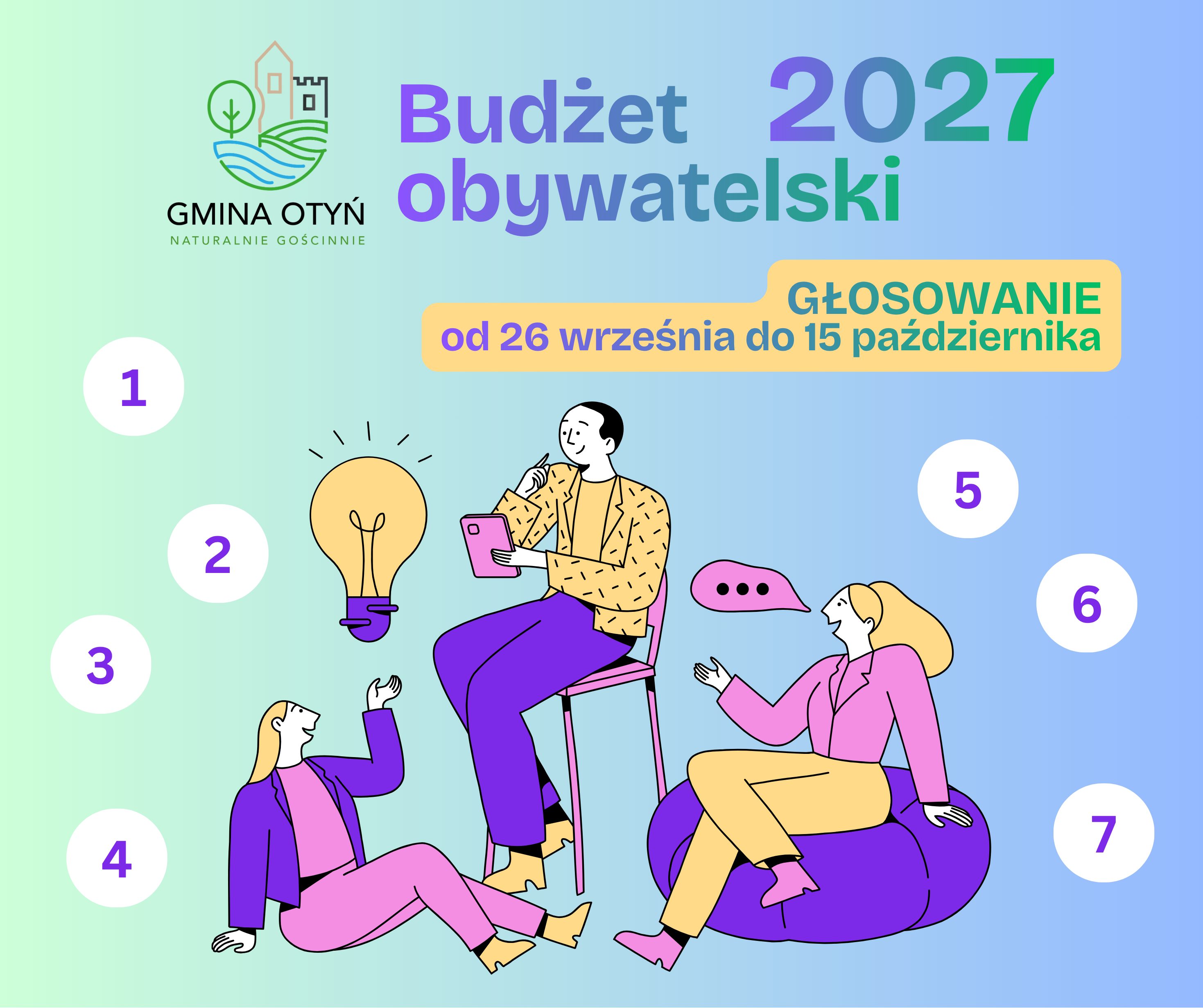 Ilustracja do informacji: Głosowanie - Budżet Obywatelski 2027